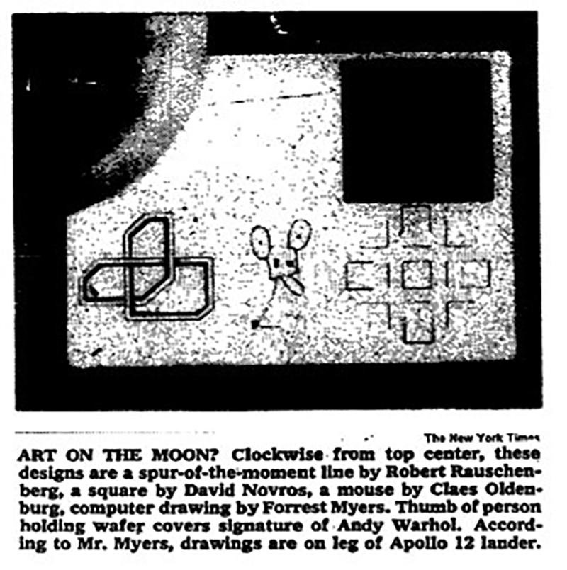Illustration for article titled El plan clandestino que hizo posible que hoy haya un pene dibujado por Warhol en la Luna